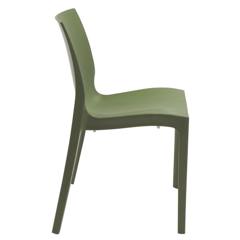 Poly Chair Green - 20.1" x 20.5" x 31.5" - Set of 4 Poly Chair Green - 20.1" x 20.5" x 31.5" - Set of 4