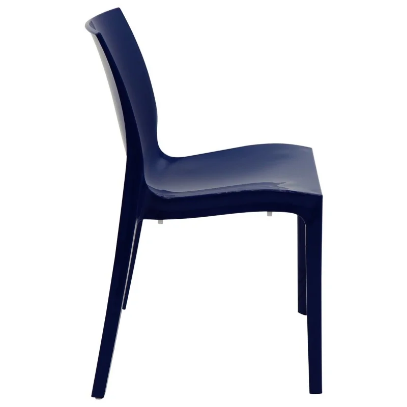 Poly Chair Blue - 20.1" x 20.5" x 31.5" - Set of 4 Poly Chair Blue - 20.1" x 20.5" x 31.5" - Set of 4