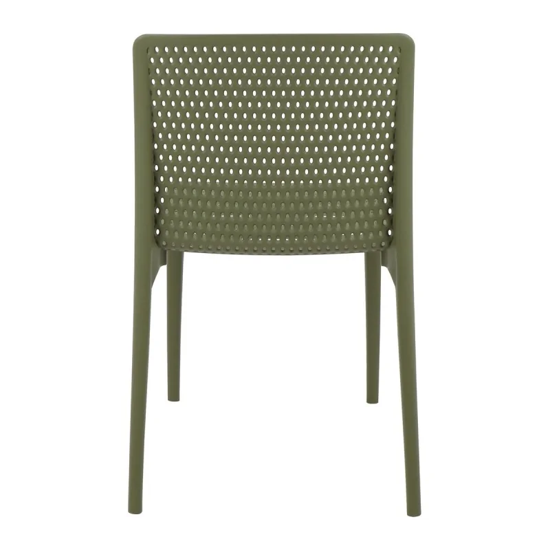 Poly Chair Olive Green Ocean Clean - 21.3" x 20.1" x 32.5" - Set of 4 Poly Chair Olive Green Ocean Clean - 21.3" x 20.1" x 32.5" - Set of 4