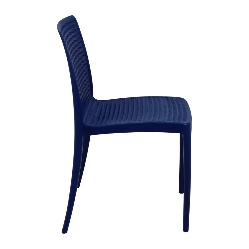 Poly Chair Blue Ocean Clean - 21.3" x 20.1" x 32.5" - Set of 4 Poly Chair Blue Ocean Clean - 21.3" x 20.1" x 32.5" - Set of 4