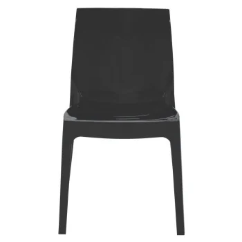 Poly Chair Black - 20.1" x 20.5" x 31.5" - Set of 4