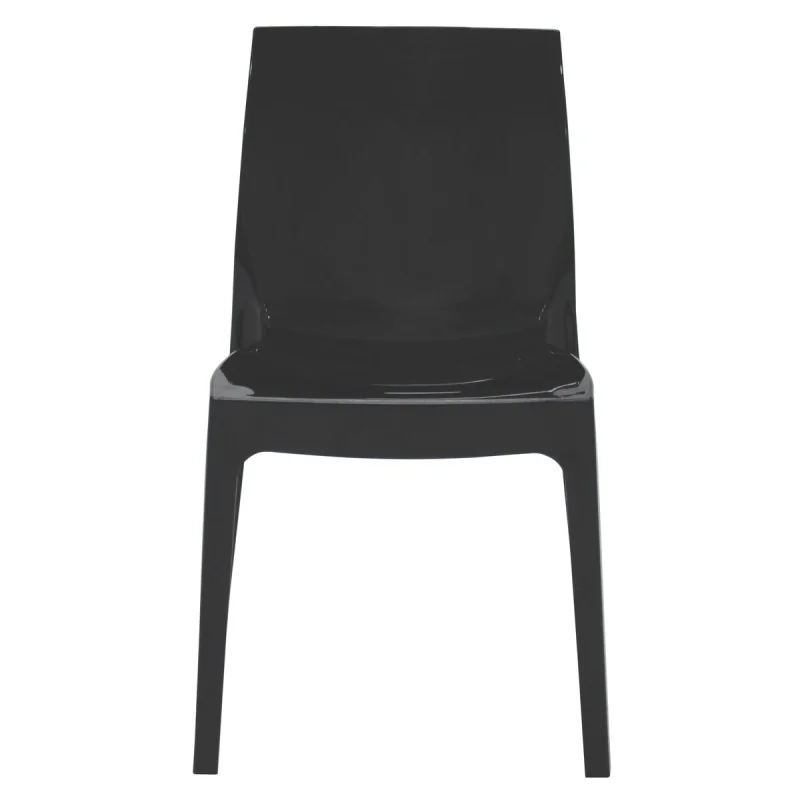 Poly Chair Black - 20.1" x 20.5" x 31.5" - Set of 4