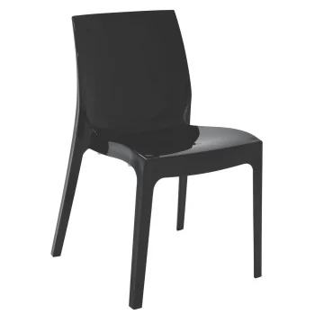 Poly Chair Black - 20.1" x 20.5" x 31.5" - Set of 4