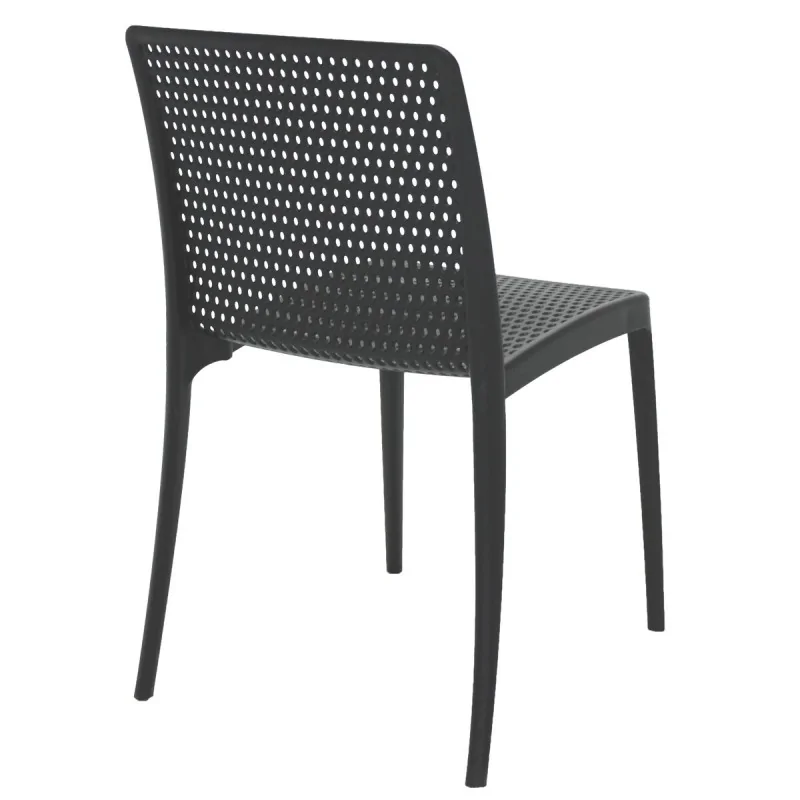 Poly Chair Black - 21.3" x 20.1" x 32.5" - Set of 4 Poly Chair Black - 21.3" x 20.1" x 32.5" - Set of 4
