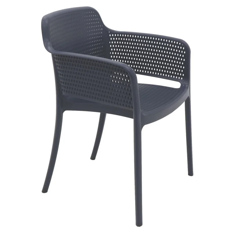 Poly Armchair Blue - 21.9" x 24" x 31.5" - Set of 4 Poly Armchair Blue - 21.9" x 24" x 31.5" - Set of 4
