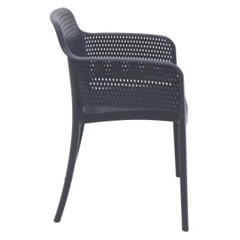 Poly Armchair Blue - 21.9" x 24" x 31.5" - Set of 4