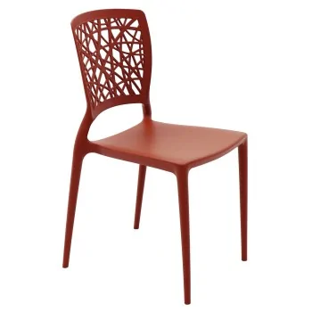 Poly Chair Terracotta - 20.1" x 16.9" x 33.3" - Set of 4