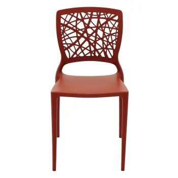 Poly Chair Terracotta - 20.1" x 16.9" x 33.3" - Set of 4