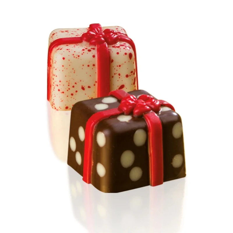 Polycarbonate Gift Chocolate Praline Mold - 28 pcs - 26 mm x 26 mm x h 20 mm