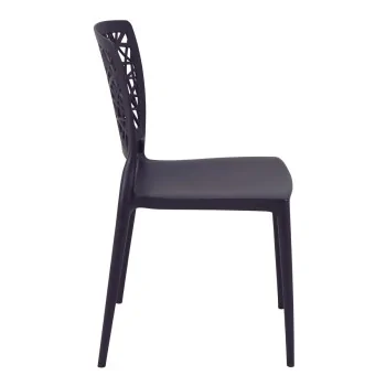 Poly Chair Dark Gray - 20.1" x 16.9" x 33.3" - Set of 4