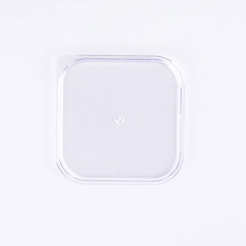 Plastic Kubito Dessert Cup Lid - 84.3 mm x 84.3 mm x h 5.7 mm - 100 pcs