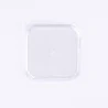 Plastic Kubito Dessert Cup Lid - 84.3 mm x 84.3 mm x h 5.7 mm - 100 pcs