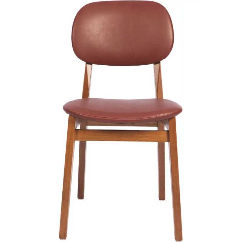 Bar Stool Tauari Almond Wine Upholstered London - 14.2" x 17.1" x 43.5"