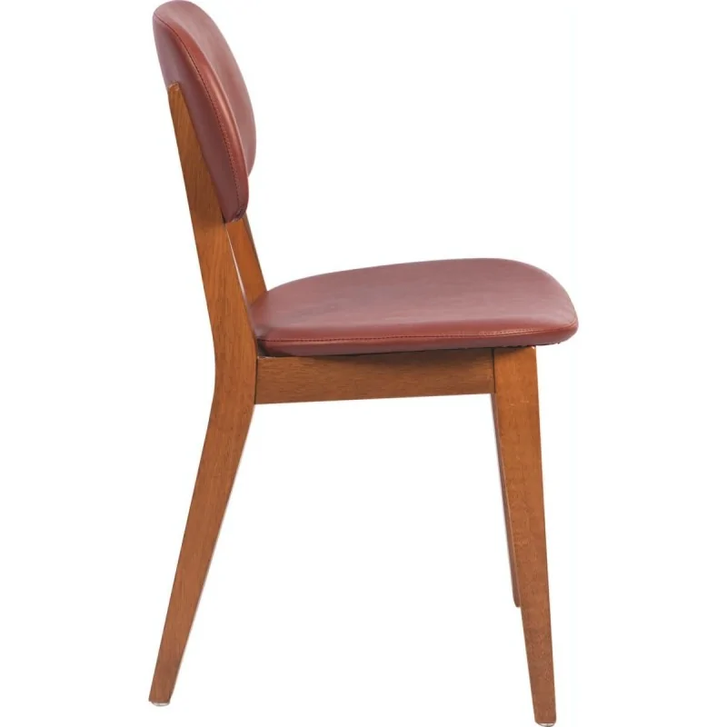 Bar Stool Tauari Almond Wine Upholstered London - 14.2" x 17.1" x 43.5"