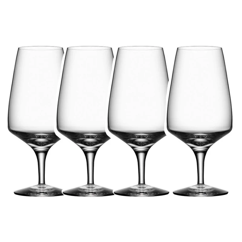 Orrefors Pulse Crystal Crystal Beer - Set of 4 Orrefors Pulse Crystal Crystal Beer - Set of 4