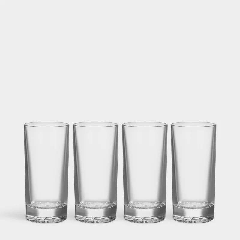 Orrefors Carat Crystal Hiball - Set of 4 Orrefors Carat Crystal Hiball - Set of 4
