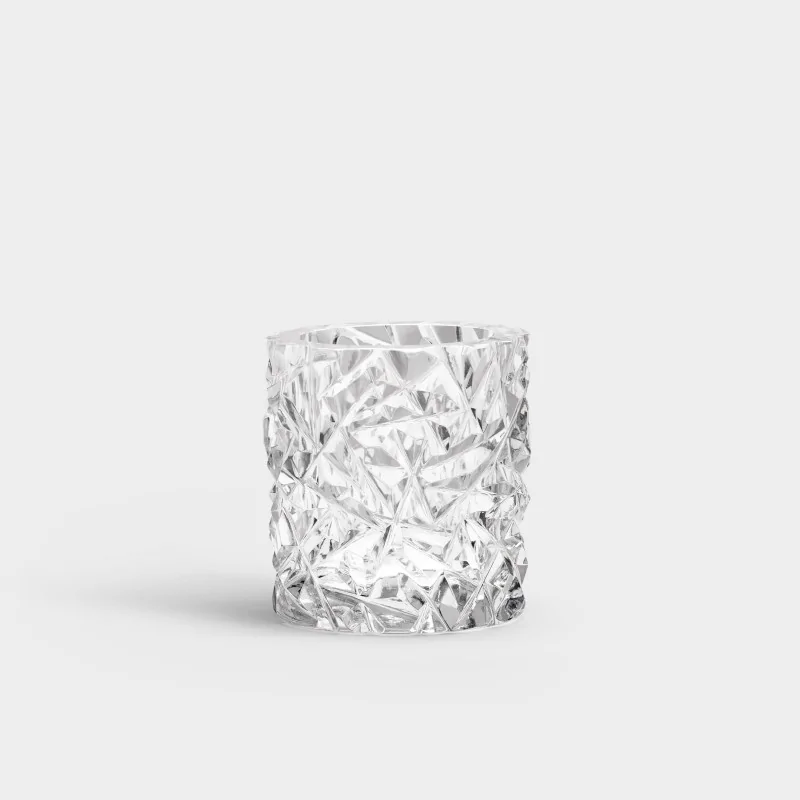 Orrefors Carat Crystal Candle Holder Clear Small Orrefors Carat Crystal Candle Holder Clear Small