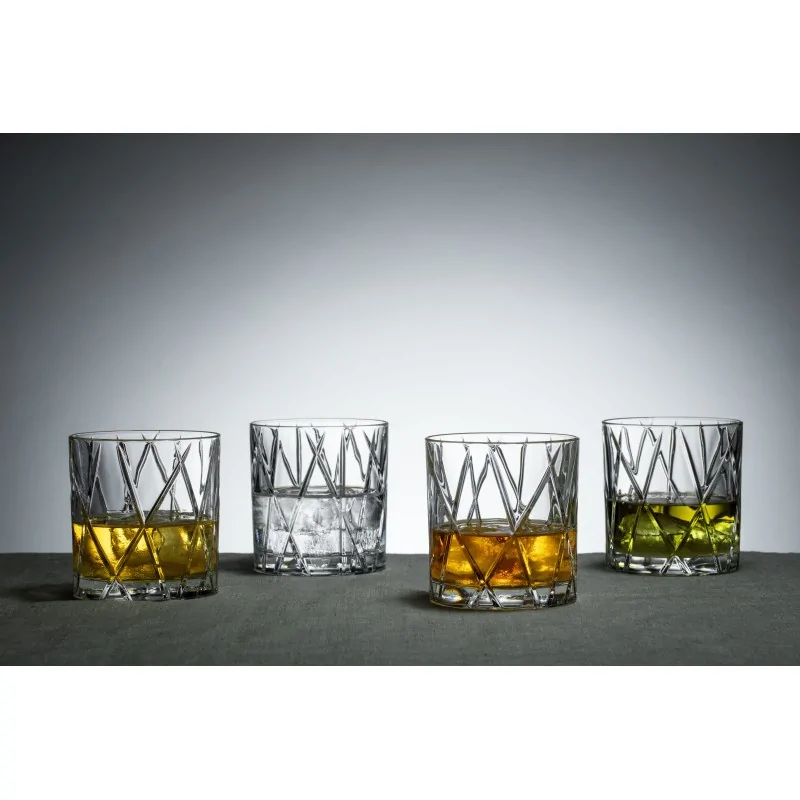 Orrefors City Crystal Old Fashioned - Set of 4 Orrefors City Crystal Old Fashioned - Set of 4
