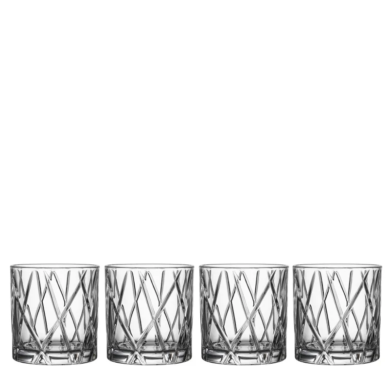Orrefors City Crystal DOF - Set of 4