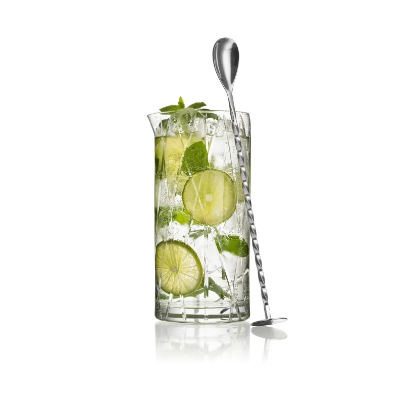 Orrefors City Crystal Mixing Glass with Spoon