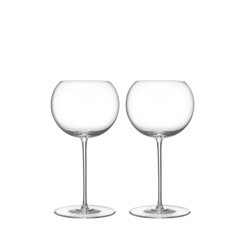 Orrefors Geometry Crystal White Wine - Set of 2