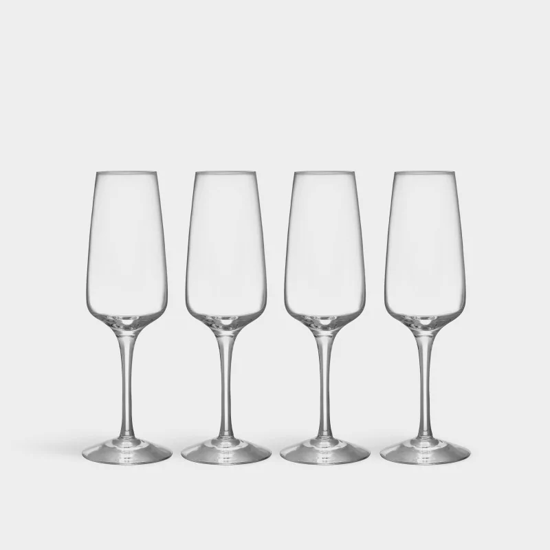 Orrefors Pulse Crystal Champagne - Set of 4