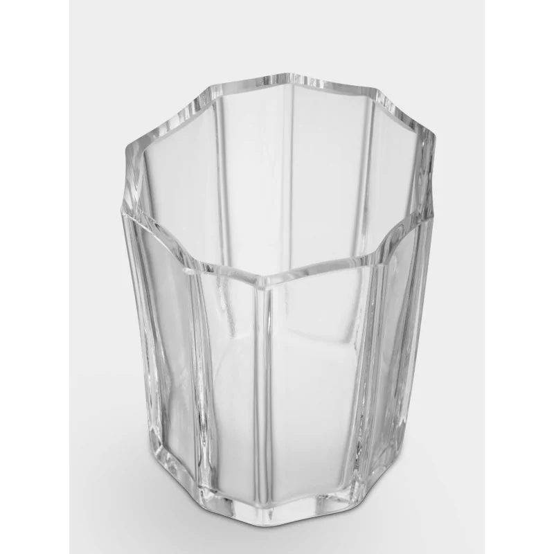 Orrefors Reed Crystal Bowl Votive Clear Medium