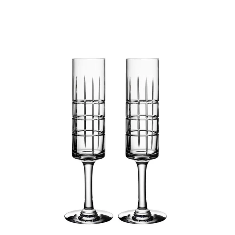 Orrefors Street Champagne (pair)