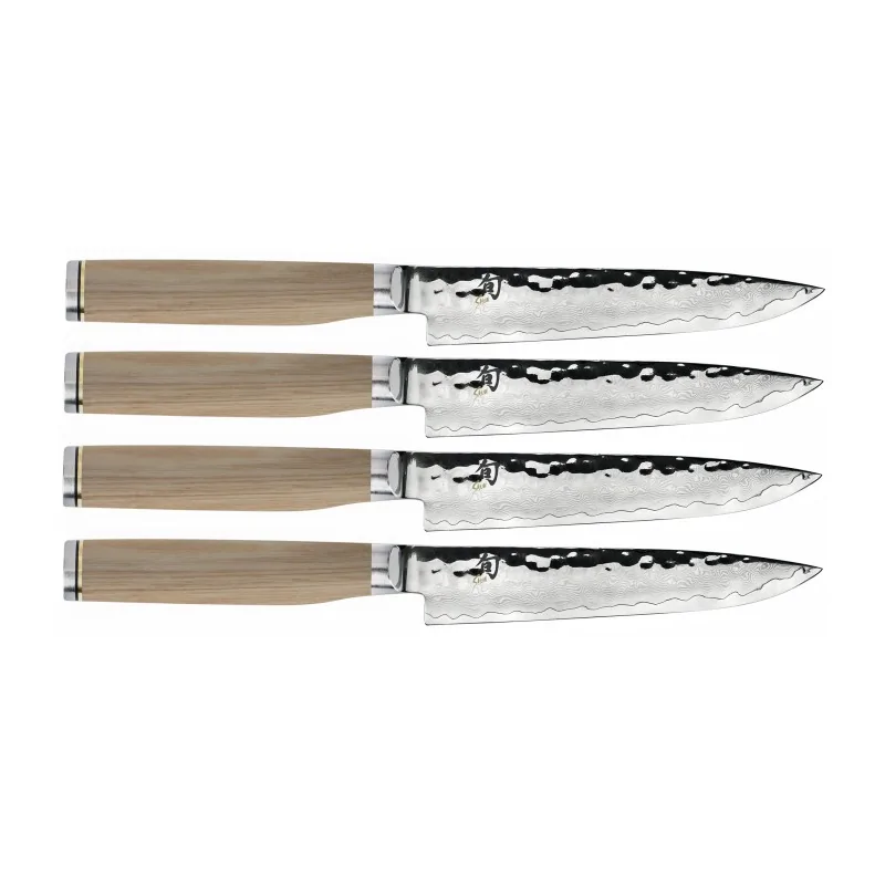 Shun Premier Blonde 4 Pc Steak Knife Knife Set Shun Premier Blonde 4 Pc Steak Knife Knife Set