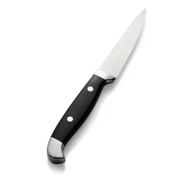 Bon Chef Steak Knife - 10"L - 5" Stainless Steel Pointed Tip Blade - Polished ABS Handle - Set of 12