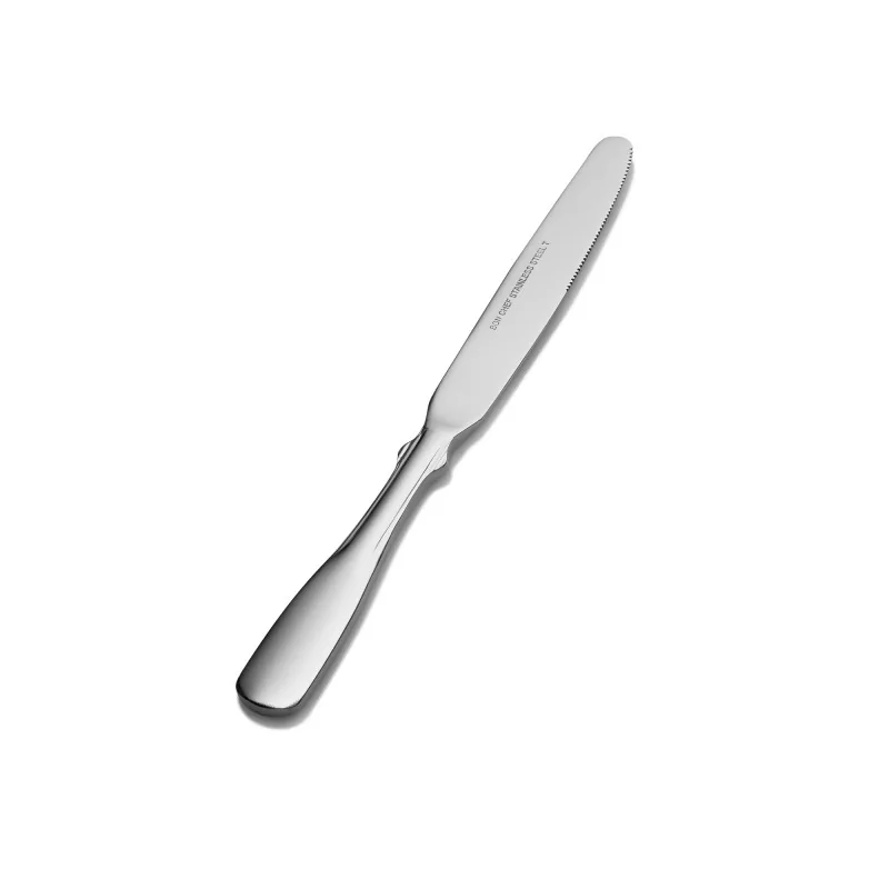 Bon Chef Liberty Scholastic Dinner Knife - 8 - 7/8" - Solid Handle - 13/0 Stainless Steel - Bonsteel - Set of 12 Bon Chef Liberty Scholastic Dinner Knife - 8 - 7/8" - Solid Handle - 13/0 Stainless Steel - Bonsteel - Set of 12