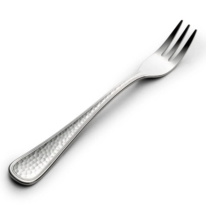 Bon Chef Positano Oyster/Cocktail Fork - 5.9" - Hammered Finish - Set of 12