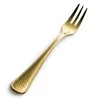 Bon Chef Positano Oyster/Cocktail Fork - 5.9" - Gold PVD - Hammered Finish - Set of 12