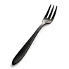 Bon Chef Luce Oyster/Cocktail Fork - 5.31" - Black Matte Finish - Set of 12