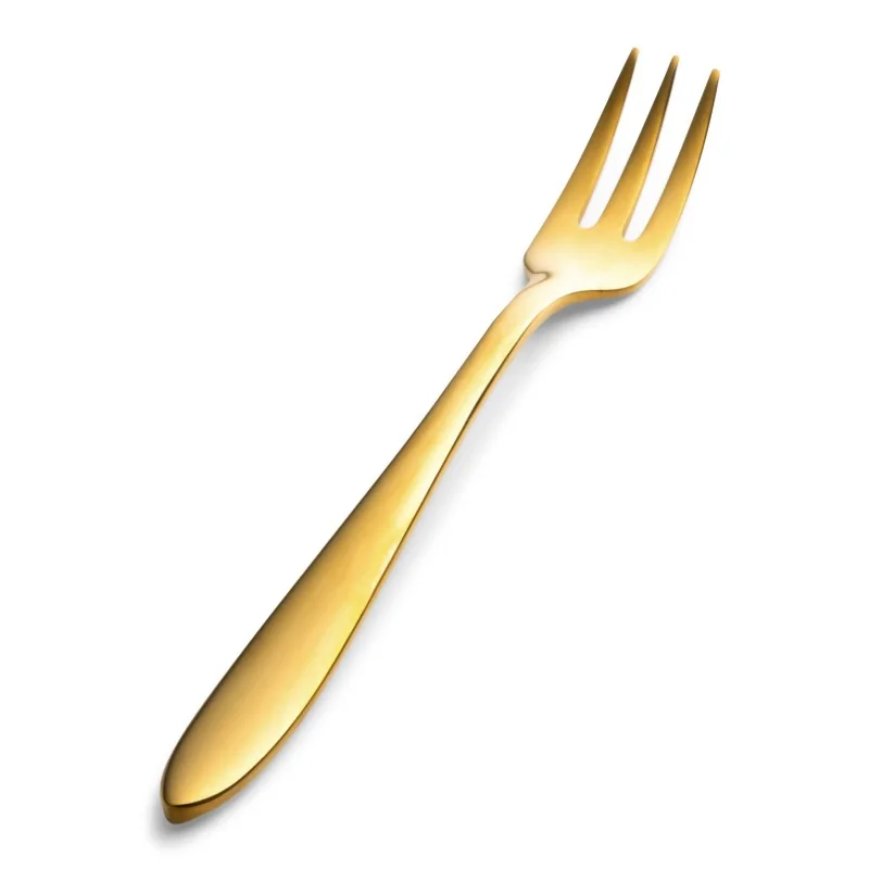 Bon Chef Luce Oyster/Cocktail Fork - 5.31" - Gold Mirror Finish - Set of 12 Bon Chef Luce Oyster/Cocktail Fork - 5.31" - Gold Mirror Finish - Set of 12
