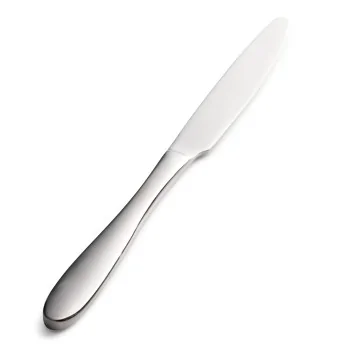 Bon Chef Luce Bread & Butter Knife - 6.93" - Solid Handle - Mirror Finish - Set of 12