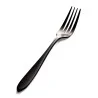 Bon Chef Luce Salad/Dessert Fork - 6.93" - Black Matte Finish - Set of 12