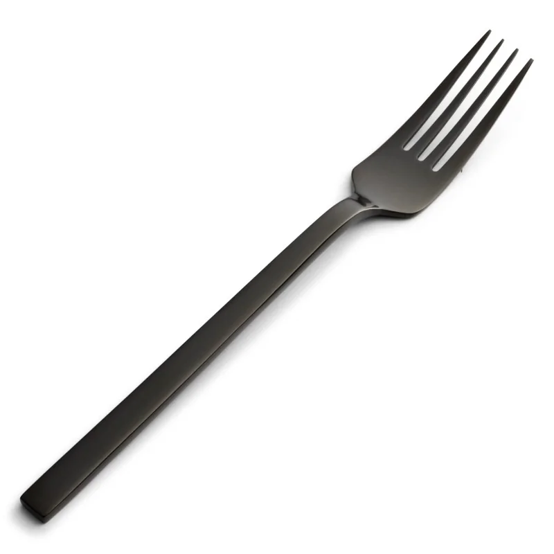 Bon Chef Milan European Dinner Fork - 8.25" - Black PVD Matte - Set of 12 Bon Chef Milan European Dinner Fork - 8.25" - Black PVD Matte - Set of 12
