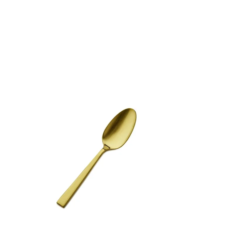 Bon Chef Roman Demitasse Spoon - 4 - 1/2" - Gold Matte - Set of 12 Bon Chef Roman Demitasse Spoon - 4 - 1/2" - Gold Matte - Set of 12