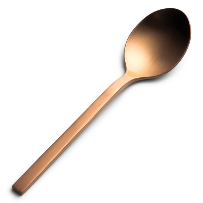 Bon Chef Milan Teaspoon - 5.5" - Rose Gold PVD Matte Finish - Set of 12 Bon Chef Milan Teaspoon - 5.5" - Rose Gold PVD Matte Finish - Set of 12