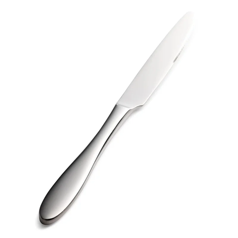 Bon Chef Luce Dinner Knife - 9.76" - Solid Handle - Mirror Finish - Set of 12