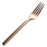 Bon Chef Milan Salad Fork - 7.38" - Rose Gold PVD Mirror - Set of 12