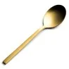 Bon Chef Milan Bouillon Spoon - 7.13" - Gold PVD Matte - Set of 12
