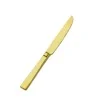 Bon Chef Roman Dessert Knife - 8 - 1/2" - Gold Matte - Set of 12
