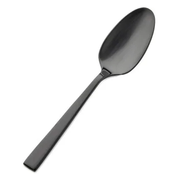 Bon Chef Roman Demitasse Spoon - 4 - 1/2" - Black Matte - Set of 12