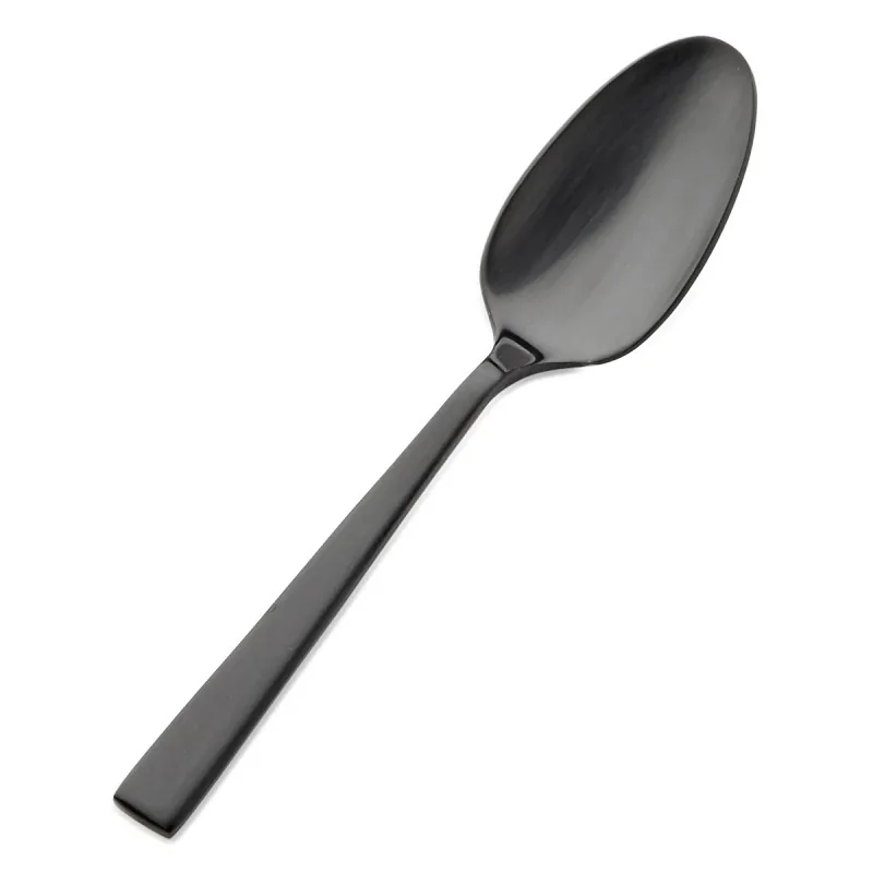 Bon Chef Roman Demitasse Spoon - 4 - 1/2" - Black Matte - Set of 12 Bon Chef Roman Demitasse Spoon - 4 - 1/2" - Black Matte - Set of 12
