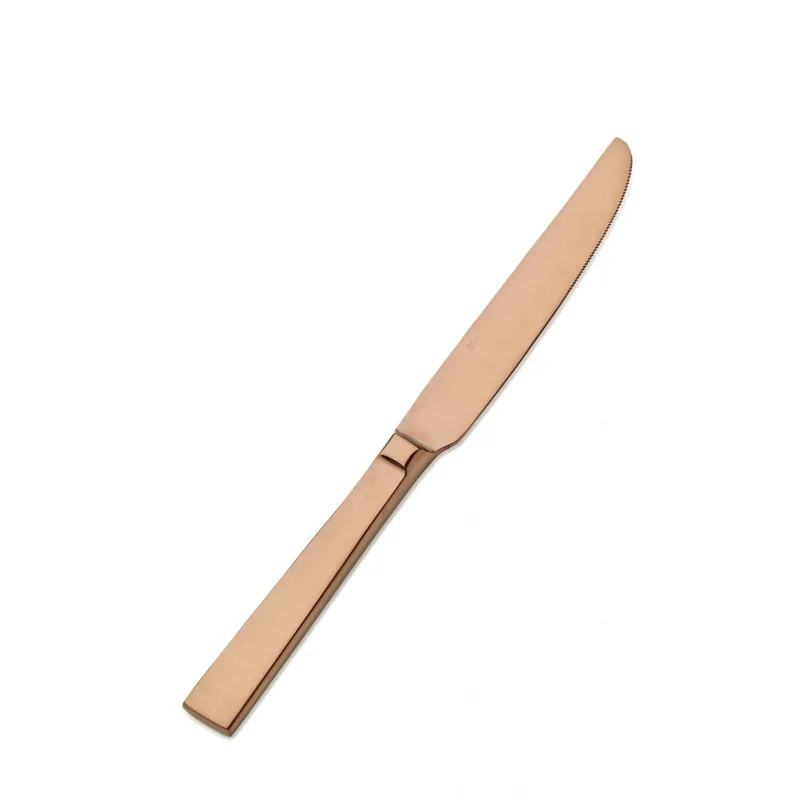 Bon Chef Roman Dessert Knife - 8 - 1/2" - Rose Gold - Set of 12 Bon Chef Roman Dessert Knife - 8 - 1/2" - Rose Gold - Set of 12