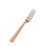 Bon Chef Roman Salad Fork - 7 - 1/8" - Rose Gold Matte - Set of 12