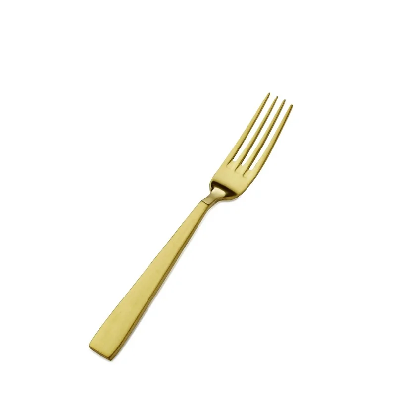 Bon Chef Roman Salad Fork - 7 - 1/8" - Gold Matte - Set of 12 Bon Chef Roman Salad Fork - 7 - 1/8" - Gold Matte - Set of 12