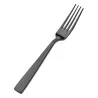 Bon Chef Roman Salad Fork - 7 - 1/8" - Black Matte - Set of 12